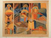 Paul Klee Temple Garden oil painting